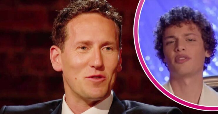 Brendan Cole talking; inset, Bobby Brazier being a cheeky chappy (Credit: BBC/YouTube/Composite: ED!)