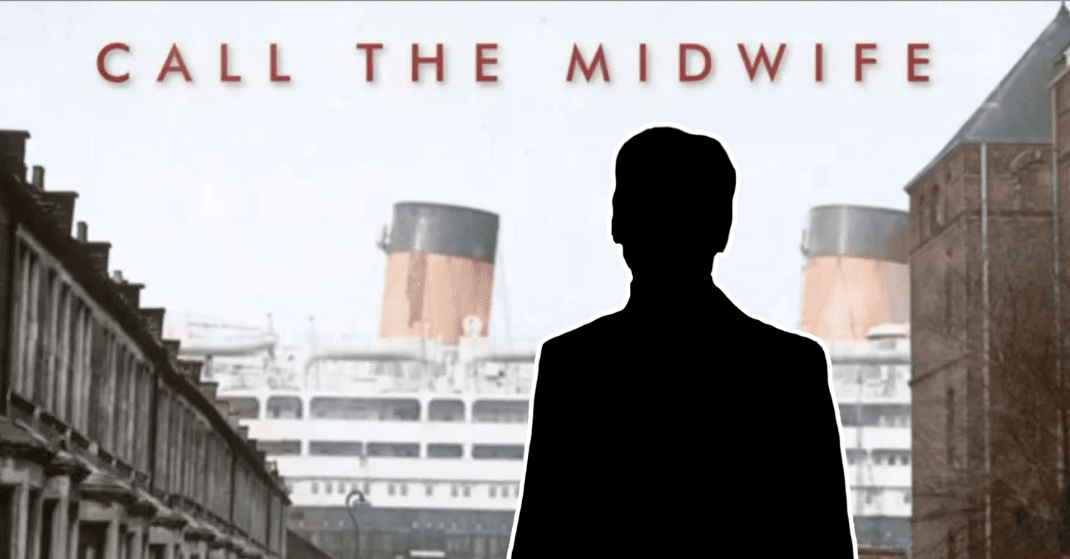 Call the Midwife logo with male silhouette