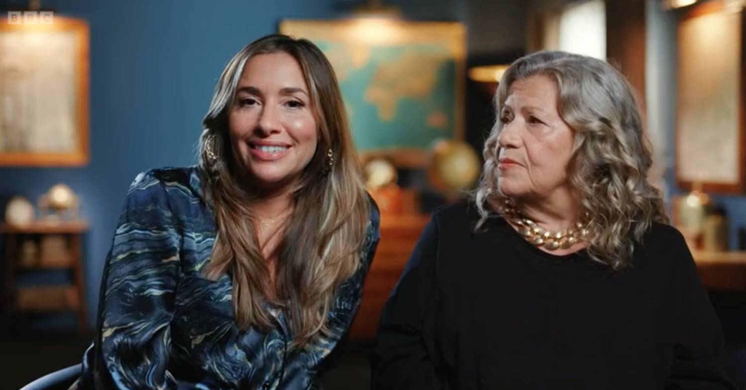 Melanie Blatt and her mum speak to camera