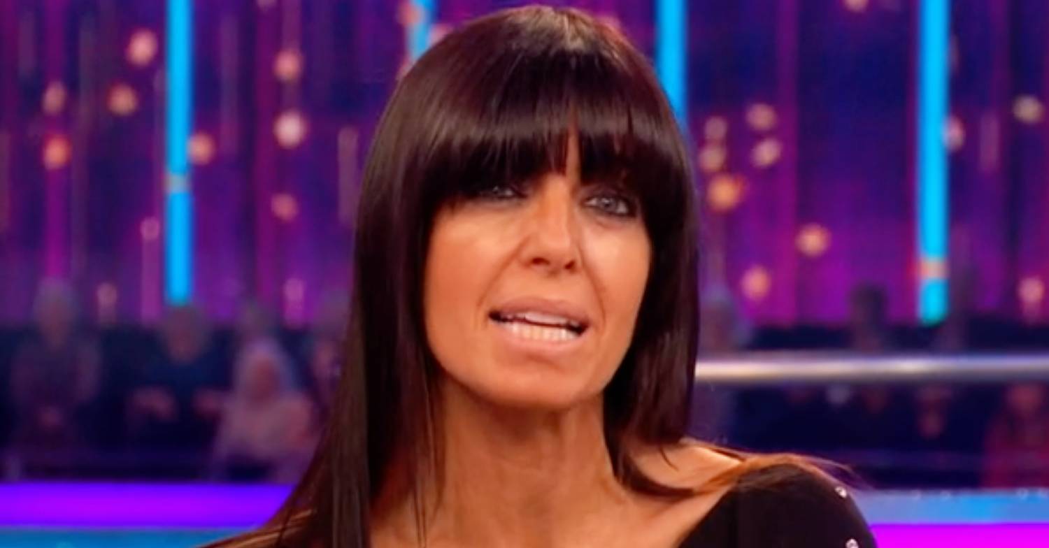 Claudia Winkleman speaks to camera on Strictly Come Dancing