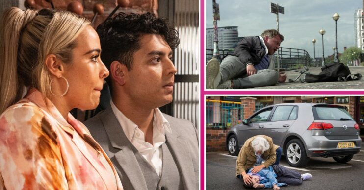 Coronation Street FL comp image: Courtney, Aadi, Paul, Stu, Eliza