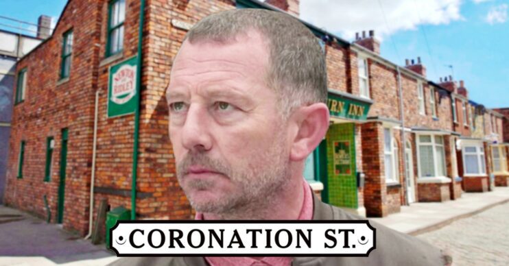 Dom looking dodgy on Coronation Street (Credit: ITV/Composite: ED!)