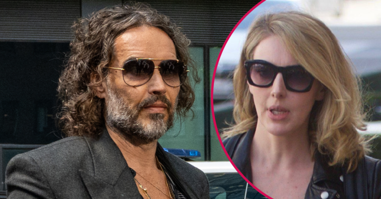 Russell Brand and his wife Laura