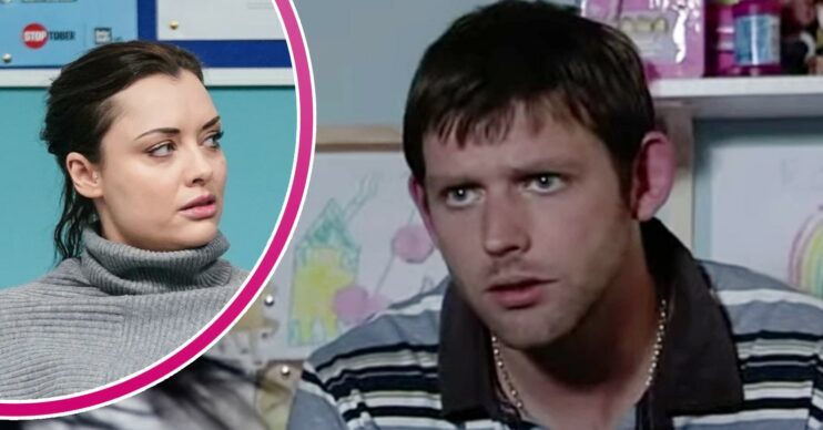EastEnders Tony looking sinister; inset, Whitney (Credit: BBC/YouTube/Composite: ED!)
