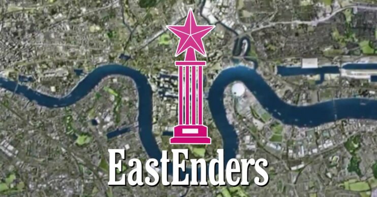 EastEnders comp image: Show logo with trophy image