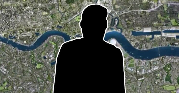 EastEnders background with male silhouette comp image