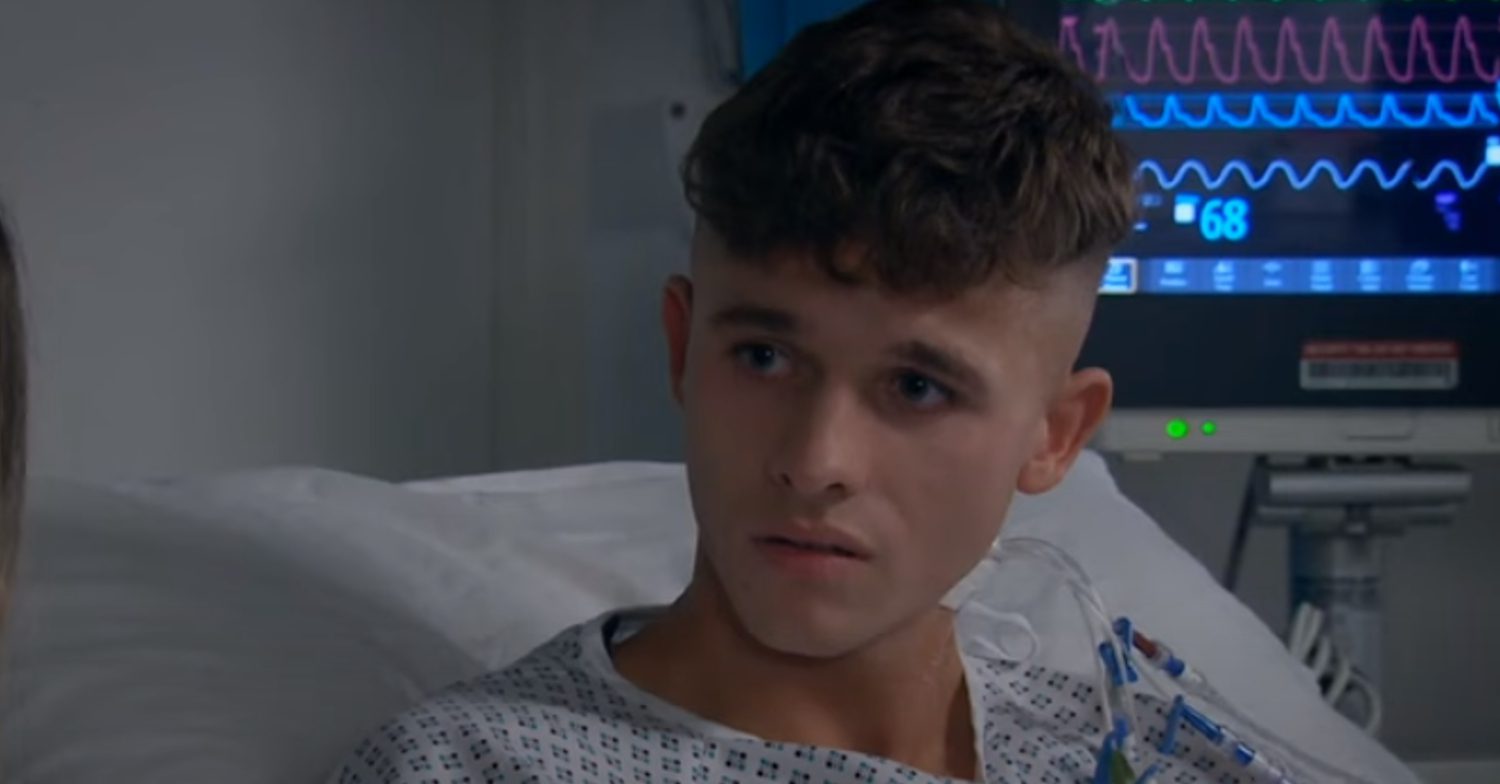 Emmerdale's Jacob is in the hospital