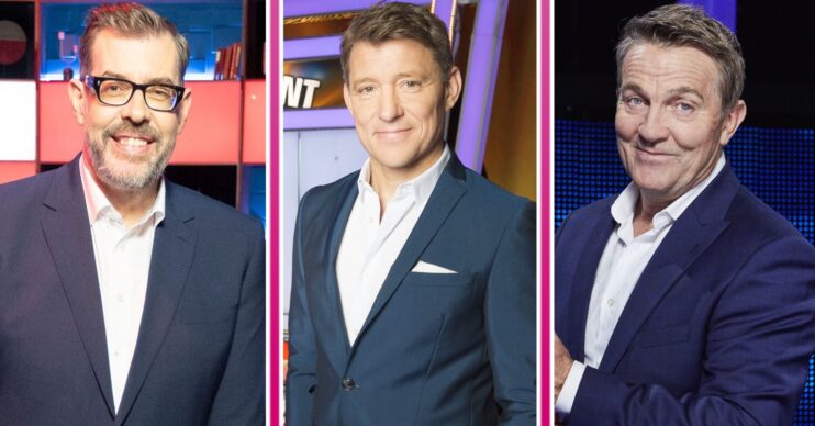 Richard Osman, Bradley Walsh and Ben Shephard in ED composite