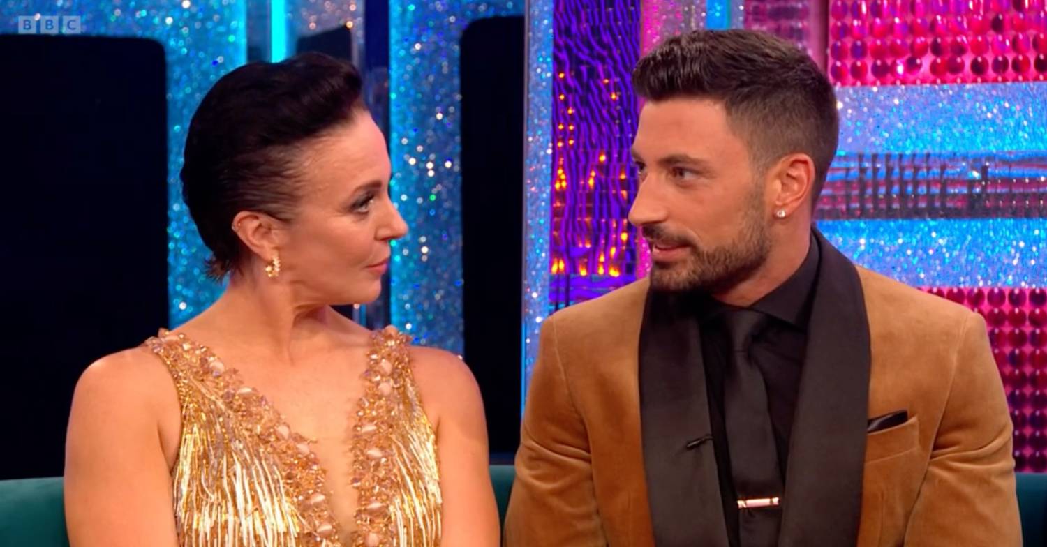 Amanda Abbington looks at Giovanni Pernice