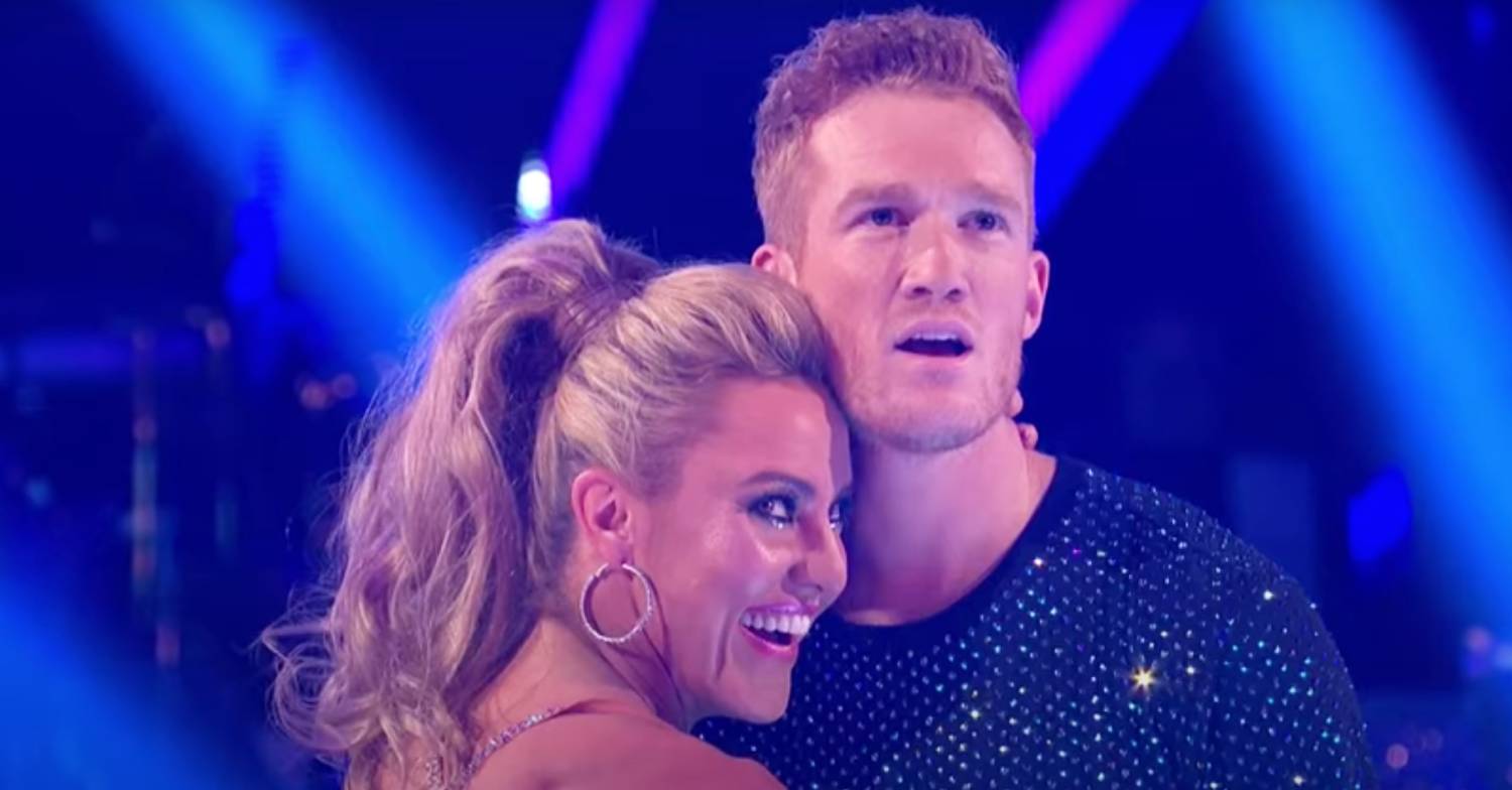 Greg Rutherford looks up on Strictly