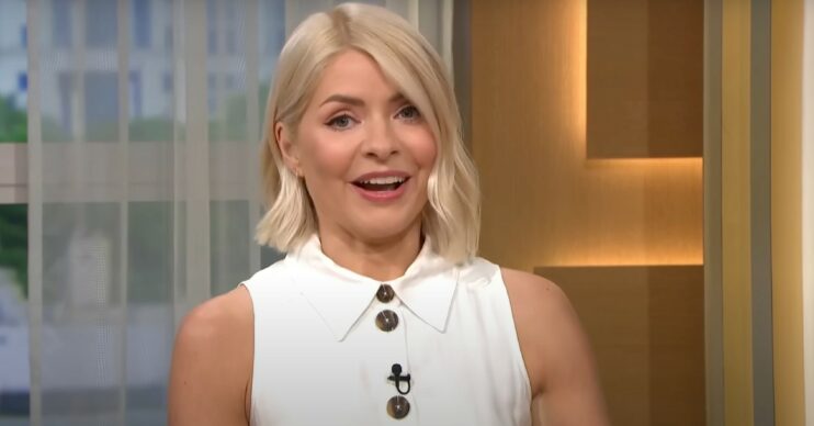 Holly Willoughby smiling on This Morning