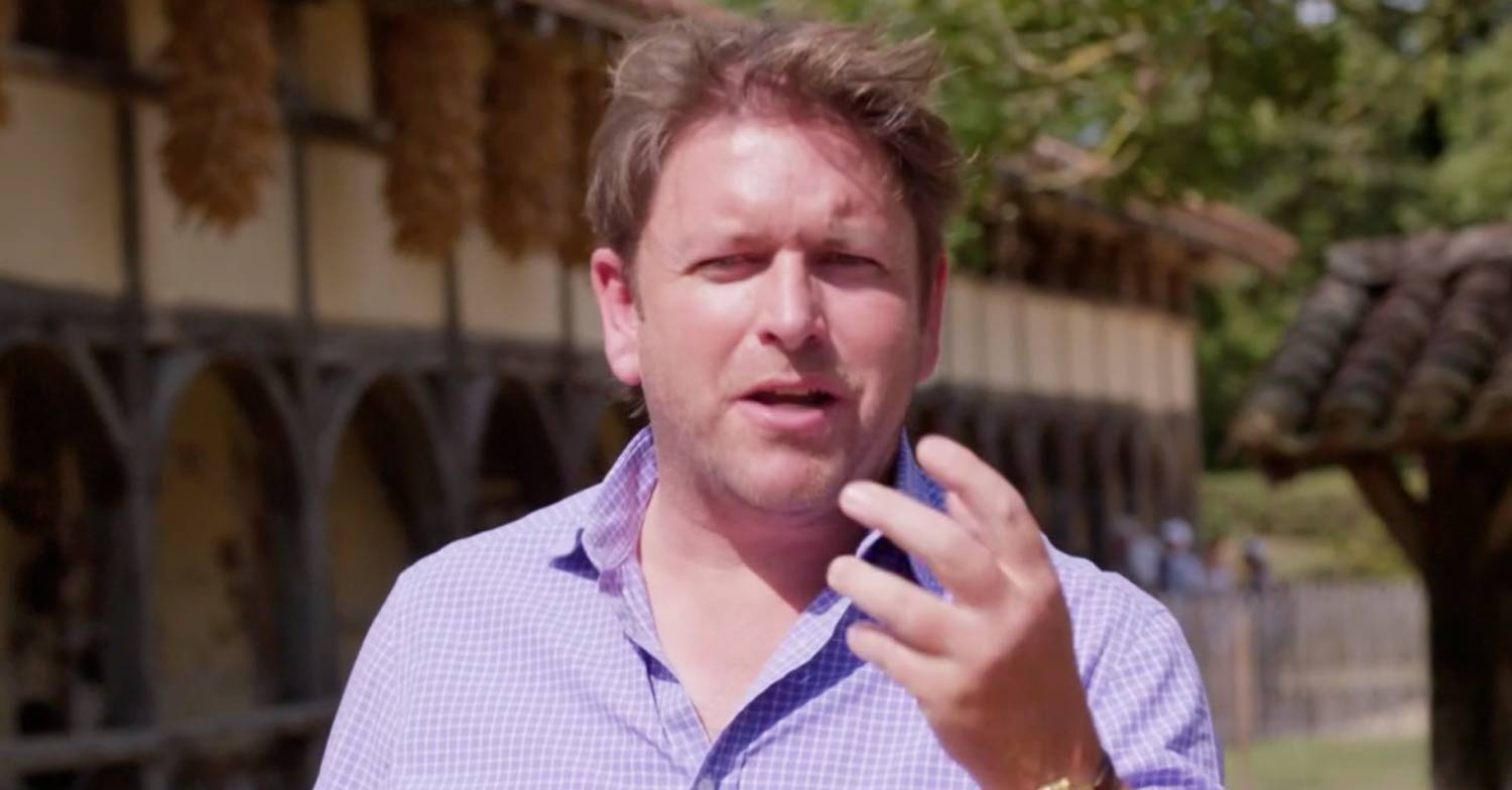 James Martin gestures with his hand