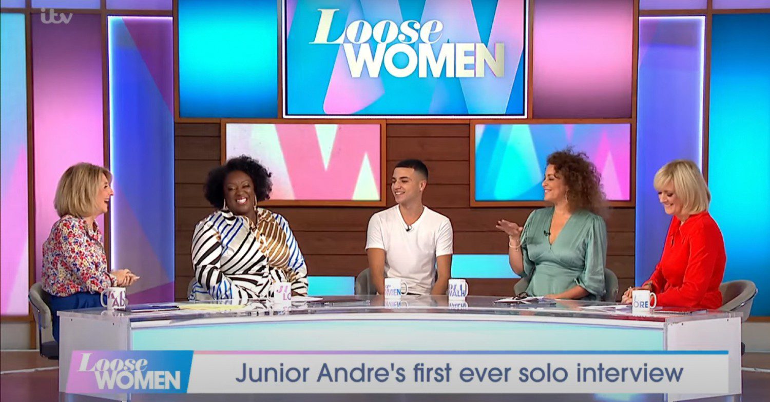 Junior Andre sat on the panel of the ITV show Loose Women