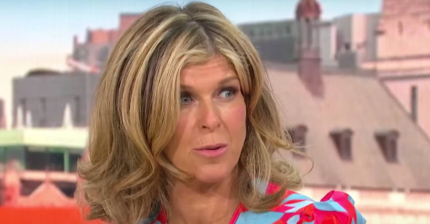 Kate Garraway looks concerned during a GMB appearance