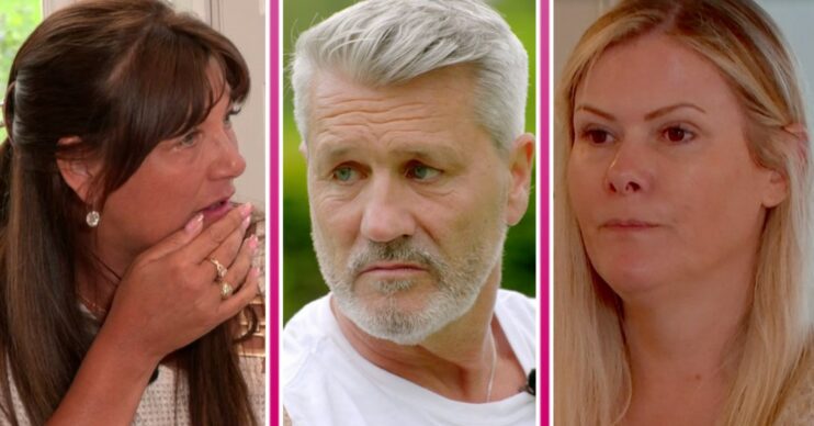 My Mum Your Dad contestants Caroline, Roger, and Janey all react