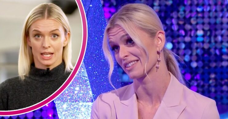 Nadiya Bychkova looks surprised during Strictly Come Dancing rehearsals, and appears on It Takes Two