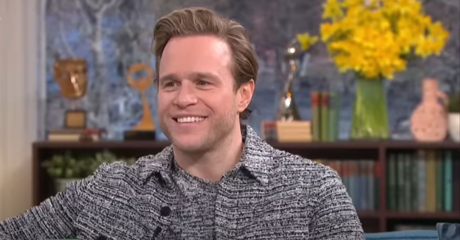Olly Murs smiling on This Morning