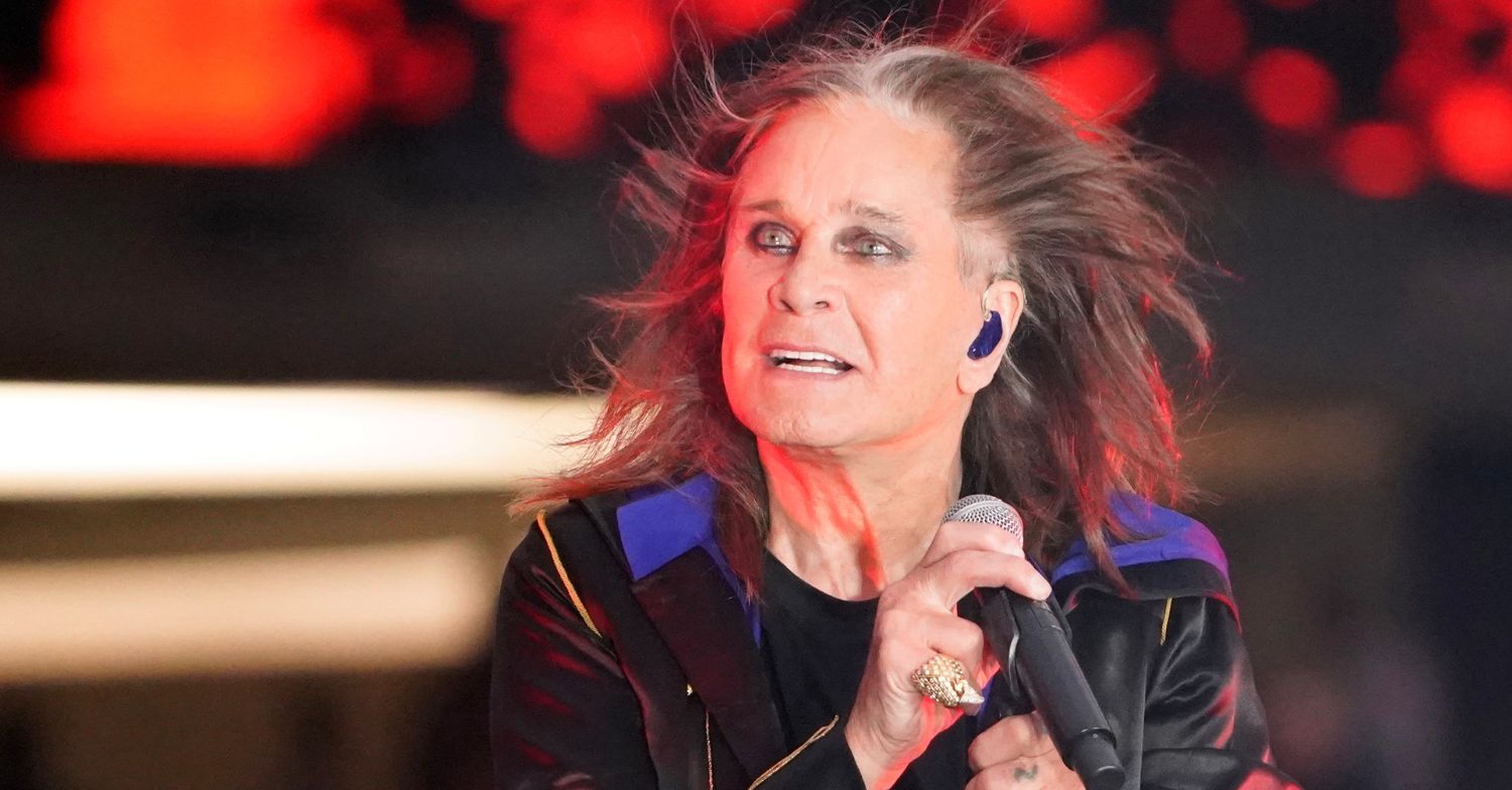 Ozzy Osbourne performing on stage