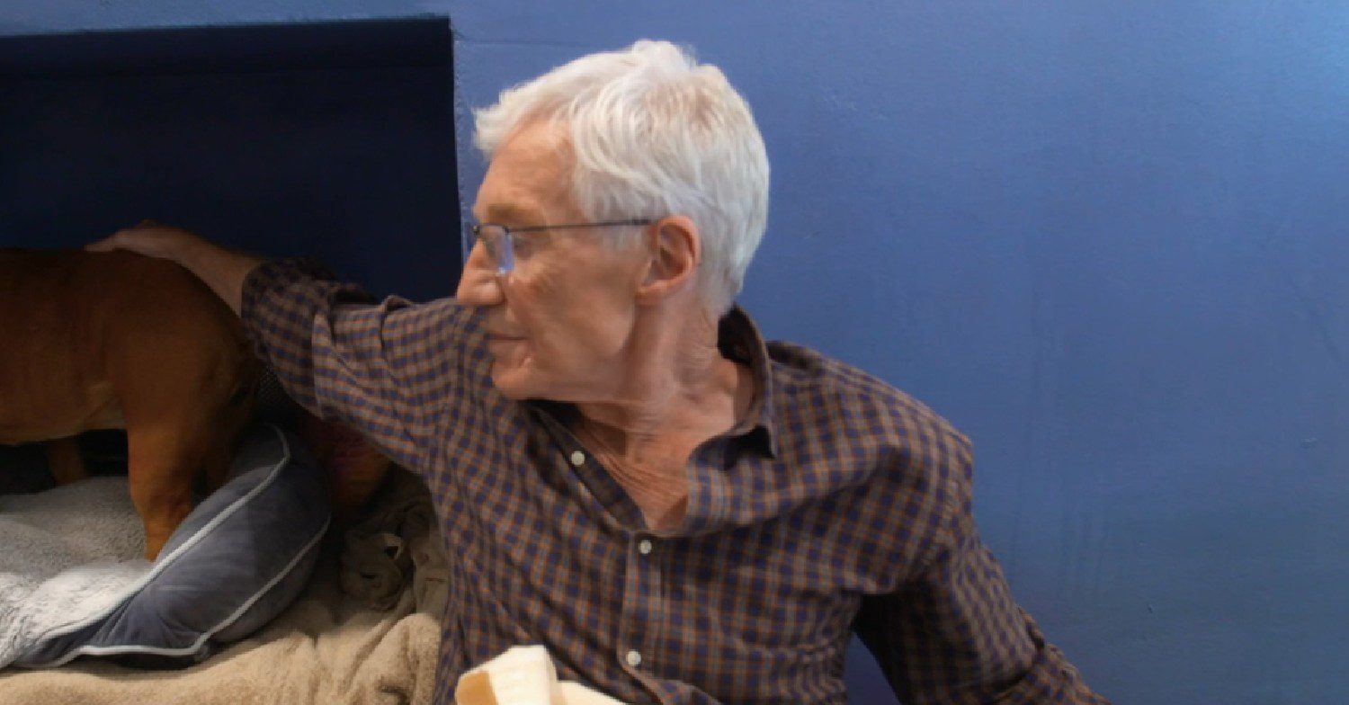 Paul O'Grady with a dog on For the Love of Dogs