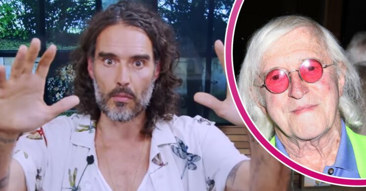 Russell Brand and Jimmy Savile comp image