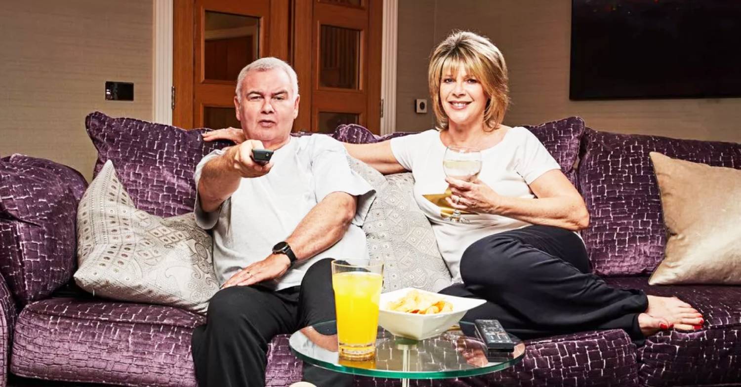 Eamonn Holmes and Ruth Langsford pose for Celebrity Gogglebox