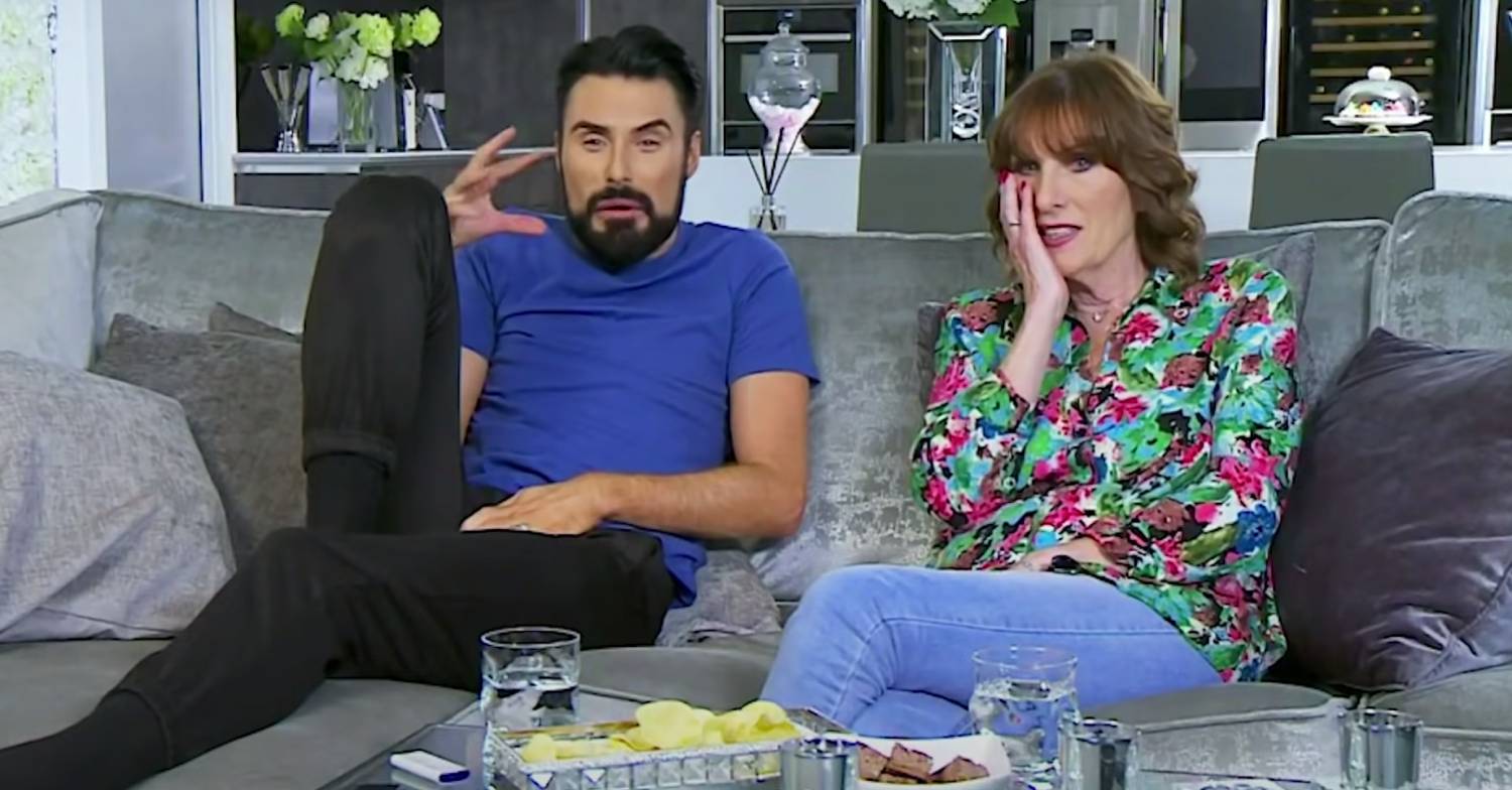 Rylan Clark and his mum Linda react on Celebrity Gogglebox