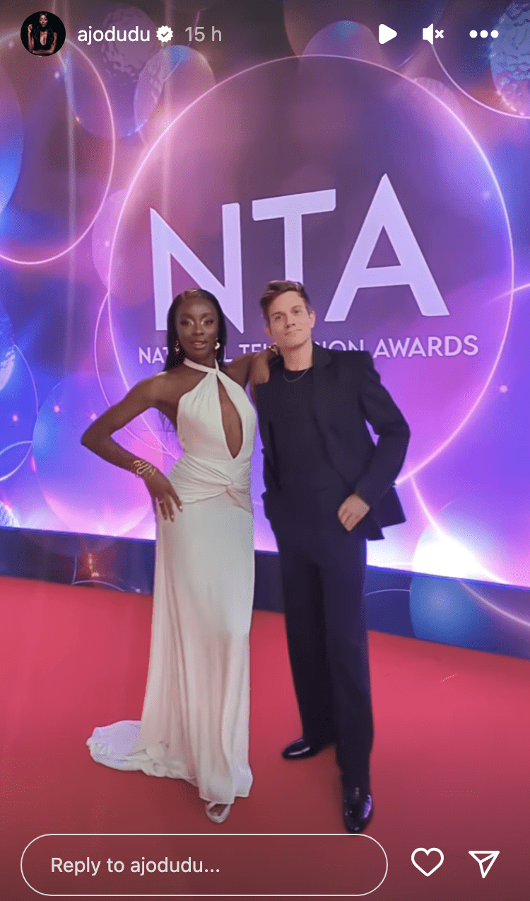AJ Odudu and Will Best at the NTA Awards 2023 