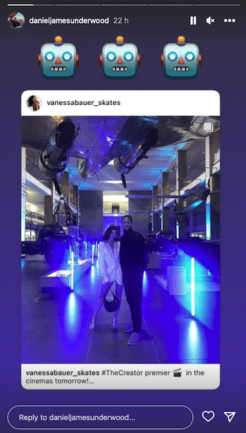 Screenshot of Vanessa Bauer and her new man