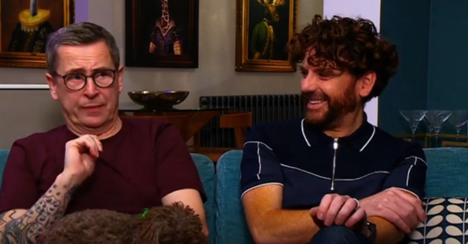 Stephen and Daniel during Gogglebox