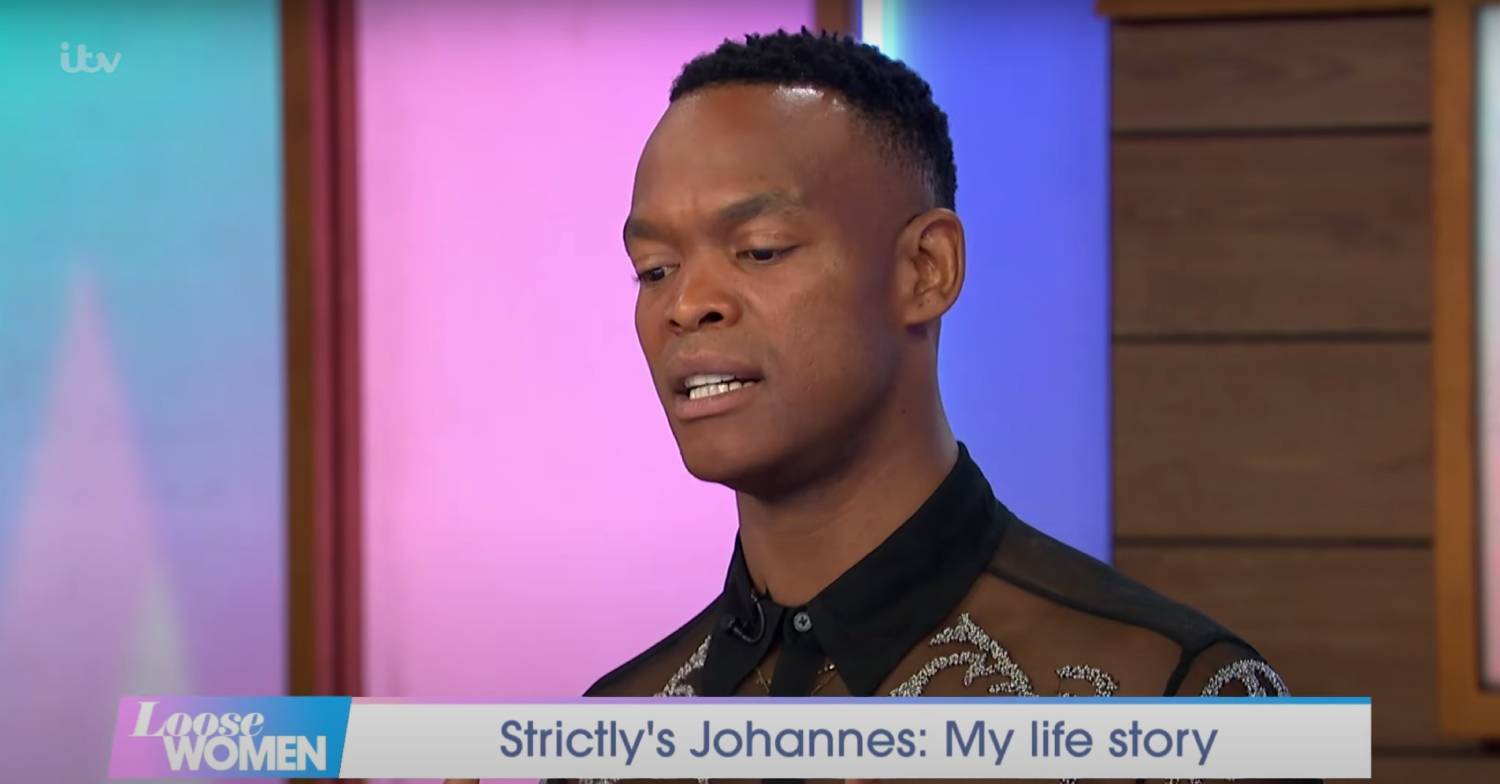 Strictly Come Dancing Johannes Radebe becomes emotional on Loose Women today