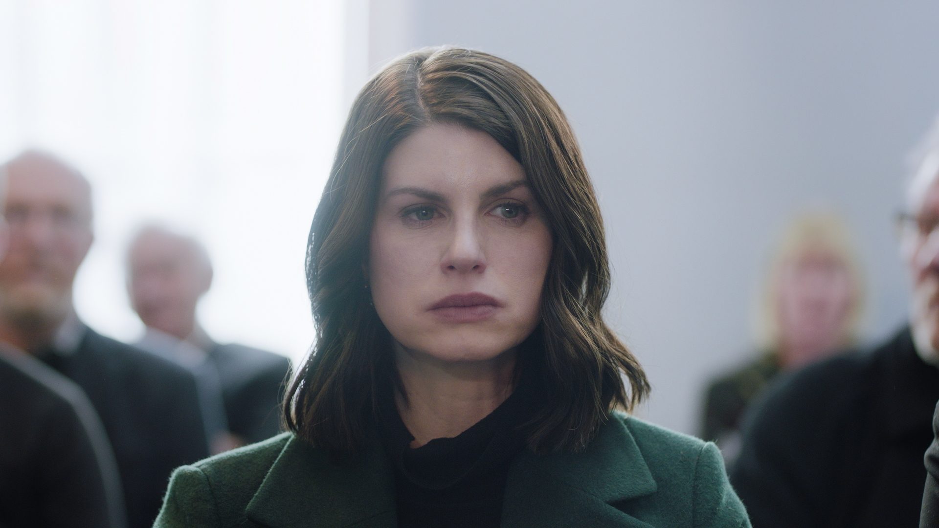 Jemima Rooper in tears as her character Chloe in The Inheritance