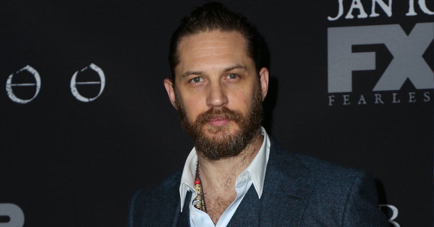 Tom Hardy gazing in front