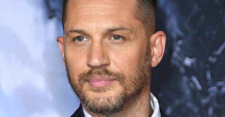 Tom Hardy gazing in front