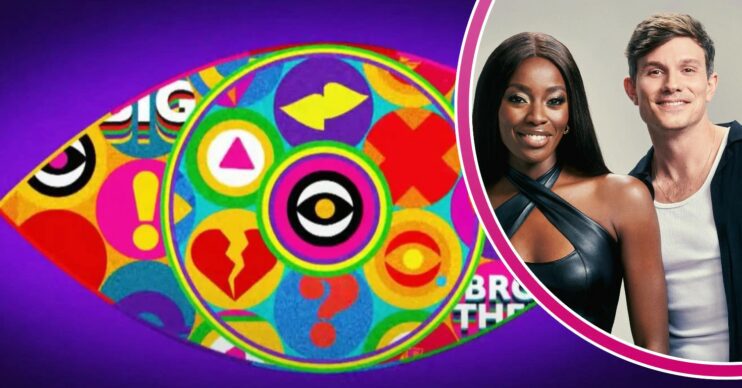 Big Brother 2023 logo / AJ Odudu and Will Best