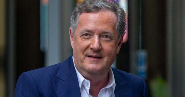 Piers Morgan smiling towards camera