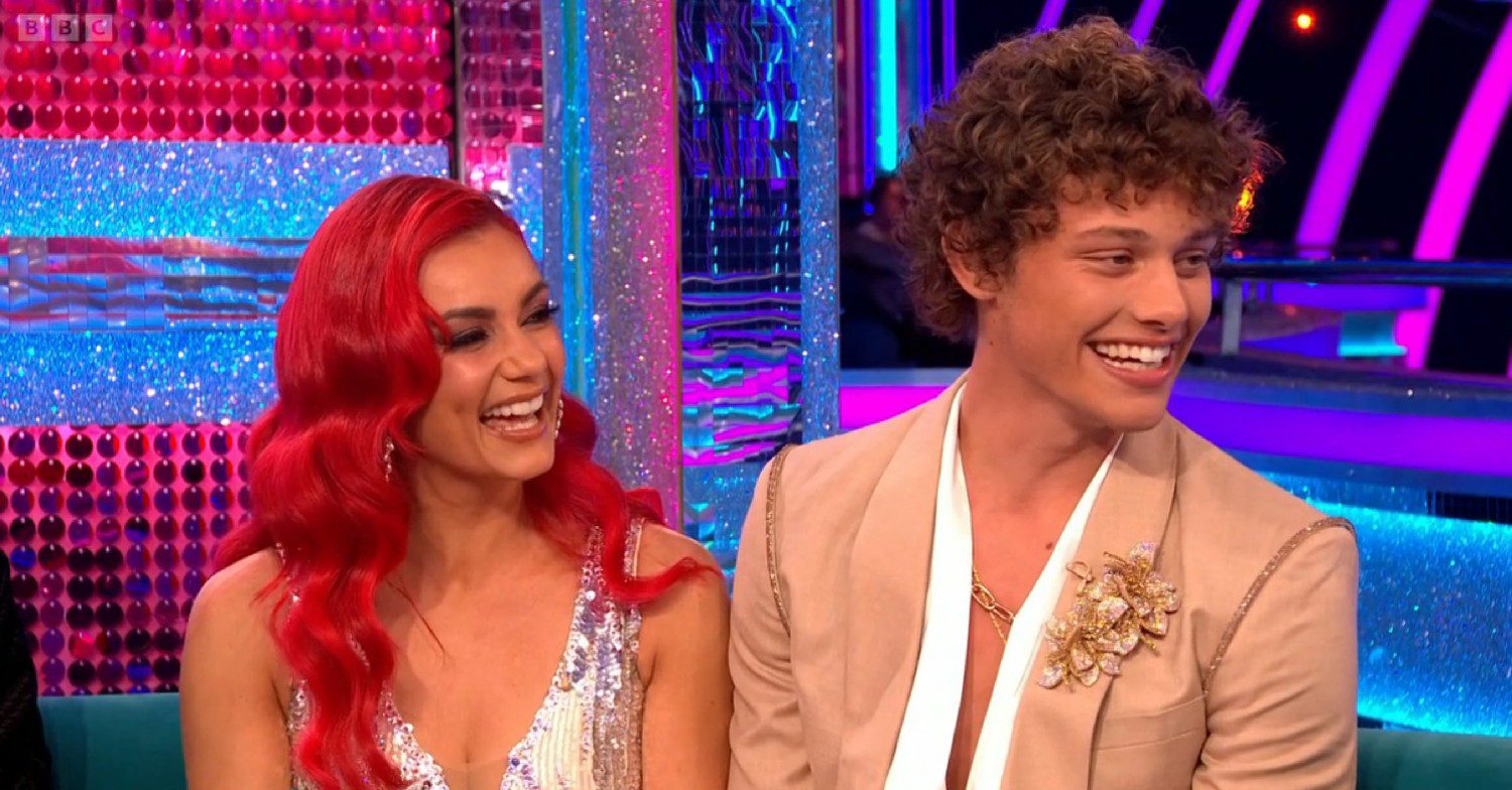 Bobby Brazier and Dianne Buswell smiling together