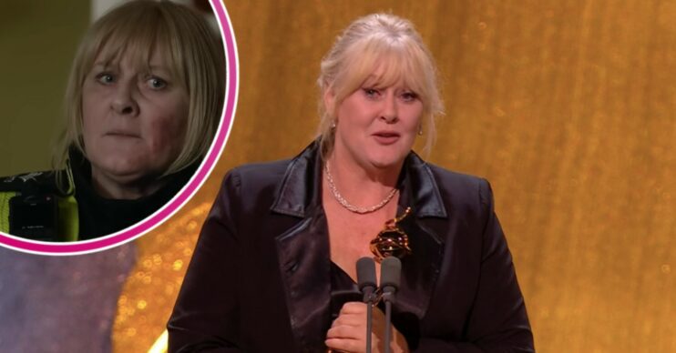 Sarah Lancashire at the NTAs and her on Happy Valley