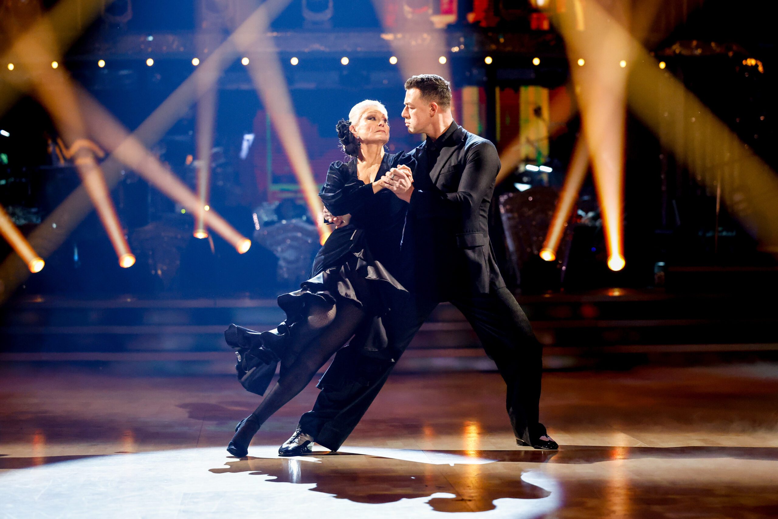 Angela Rippon and Kai dancing on Strictly