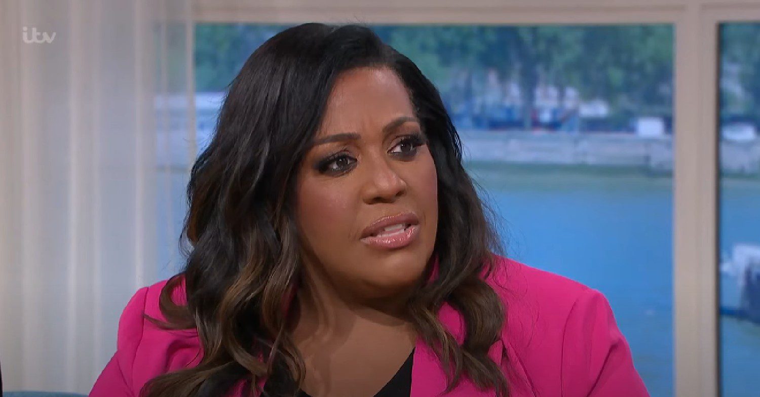Alison Hammond speaking on This Morning