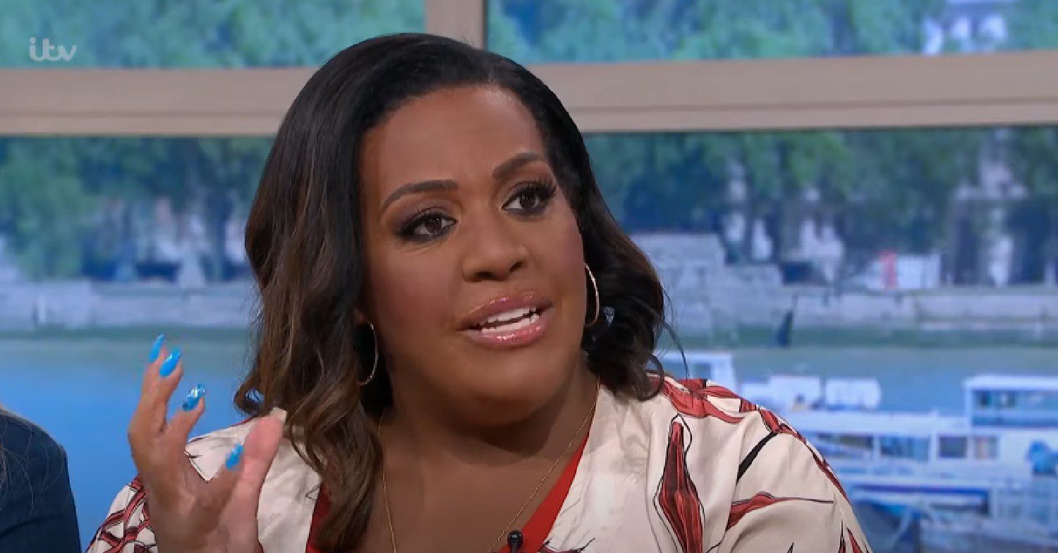 Alison Hammond talking on This Morning
