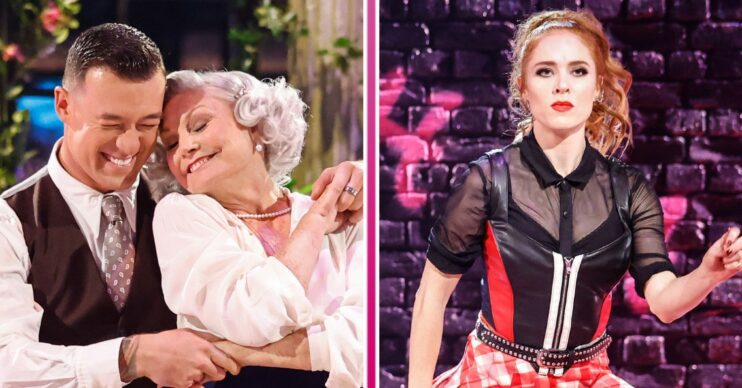 Kai Widdrington and Angela Rippon comp image alongside Angela Scanlon