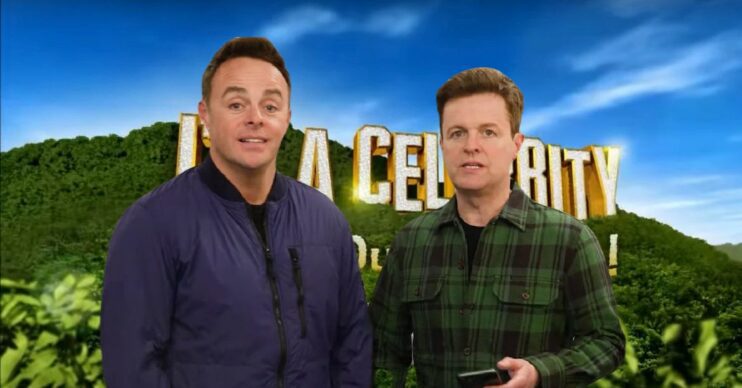 Ant and Dec on I'm a Celeb against show background (Credit: ITV/YouTube/Composite: ED!)