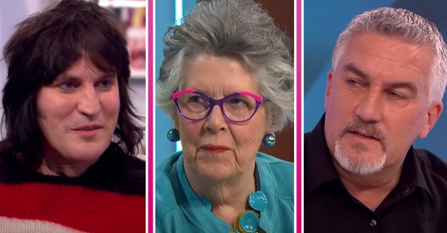 Bake Off 2023 stars Noel Fielding, Prue Leith and Paul Hollywood