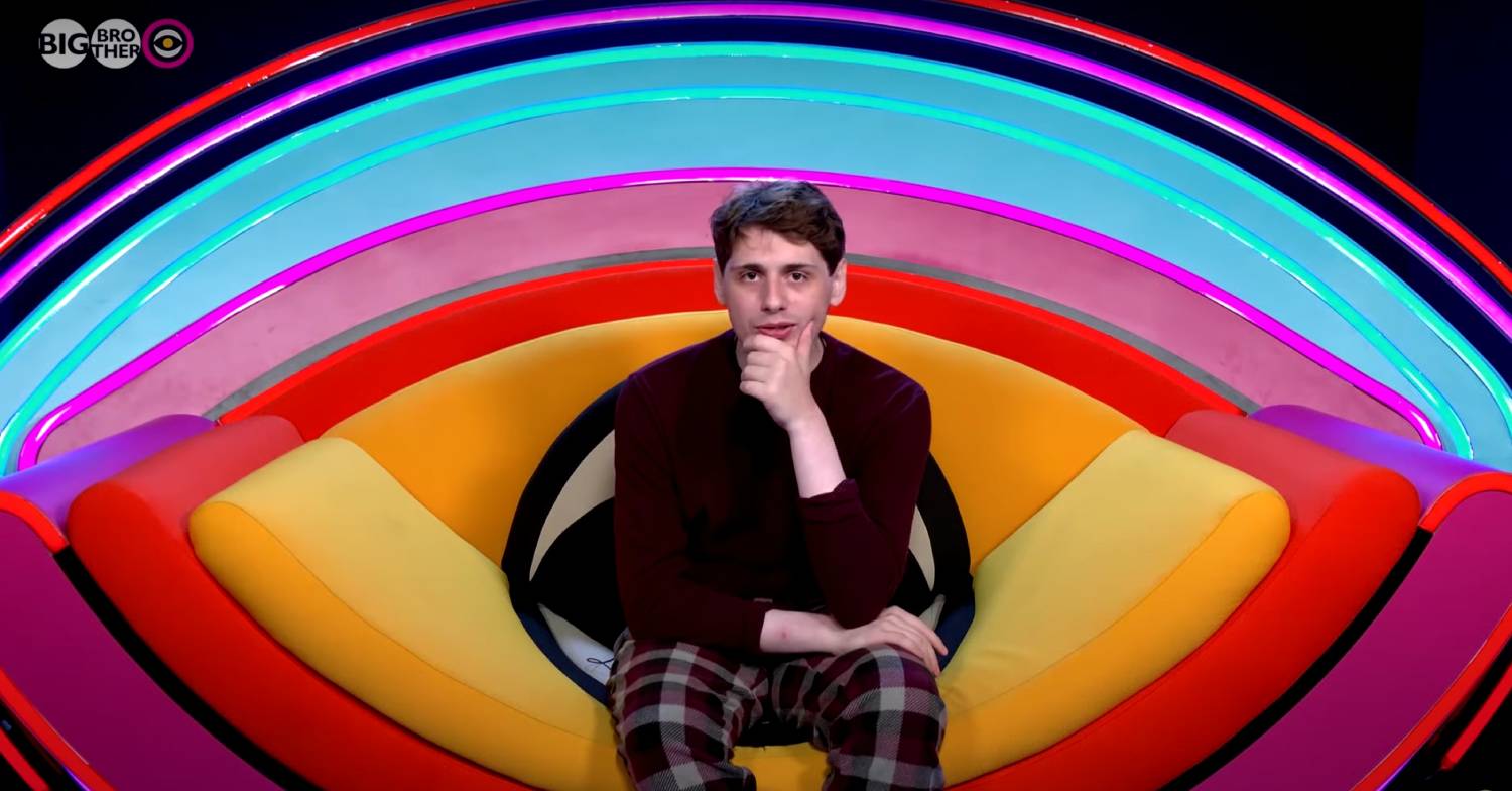 A view of the Big Brother 2023 Diary Room