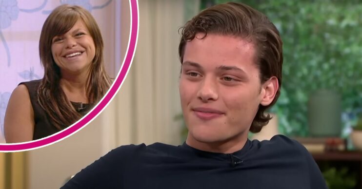 Images of Jade Goody and Bobby Brazier appearing on morning TV shows