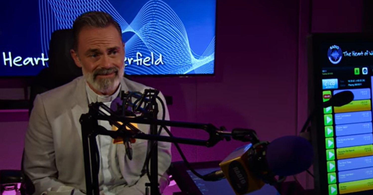 Coronation Street's Billy is at the radio station, being interviewed