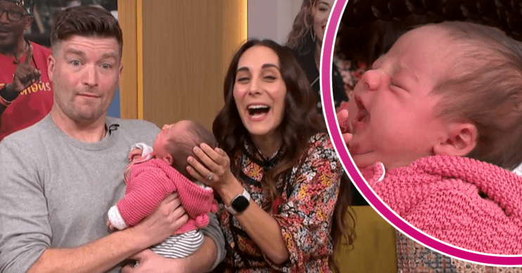 Dr Sara and her husband with their baby