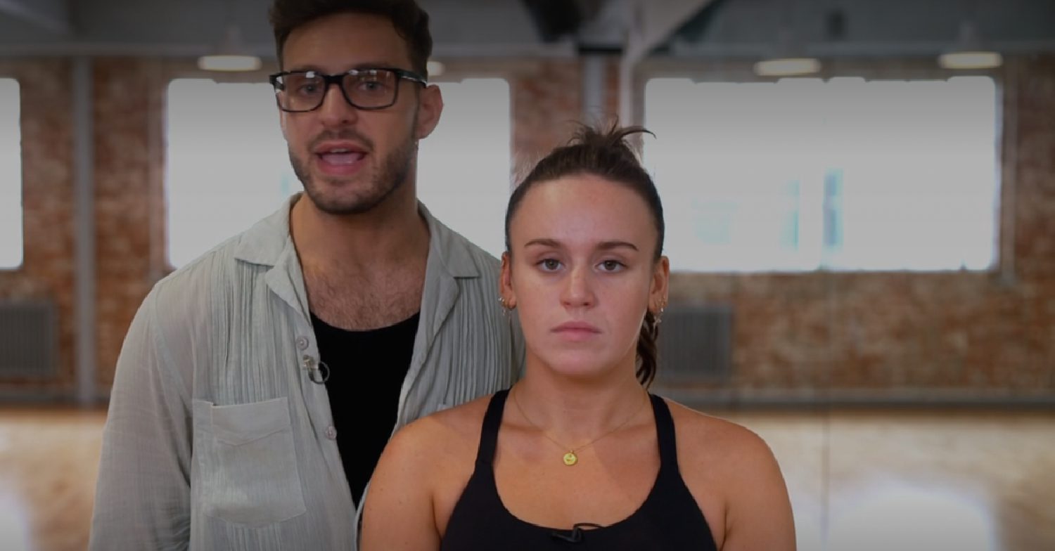 Ellie and Vito during rehearsals for Strictly Come Dancing