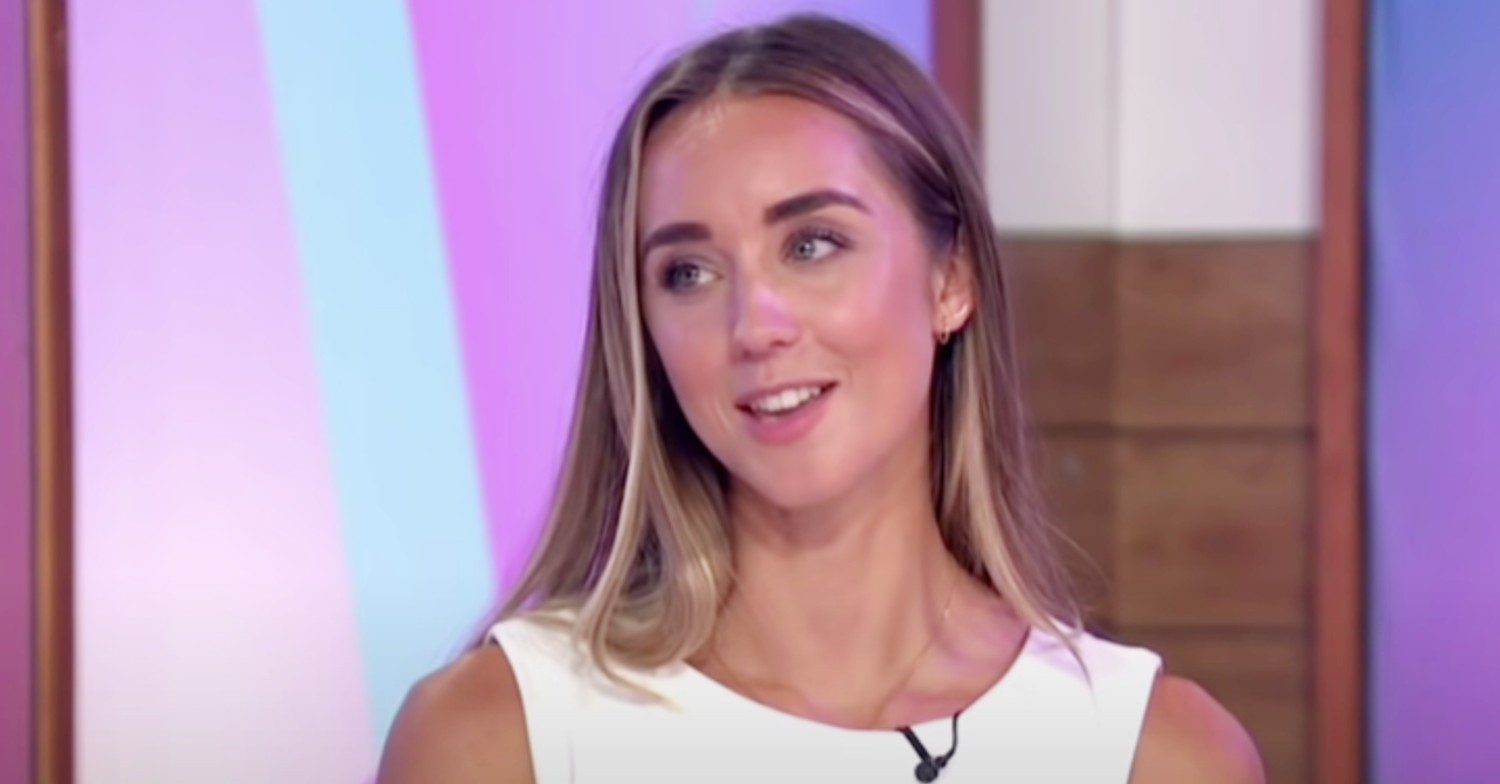 Emily Andre talking on Loose Women (Credit: ITV)