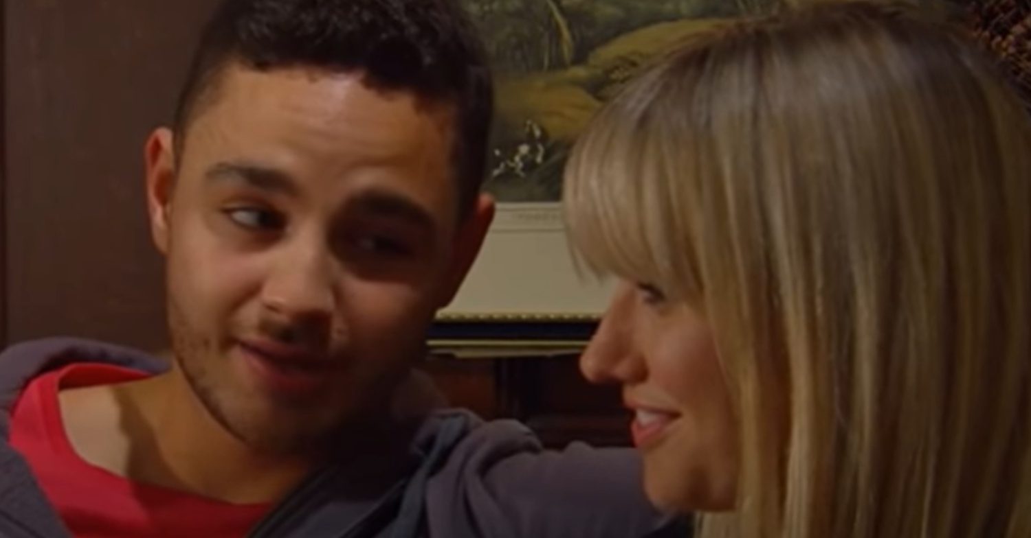 Emmerdale's Adam is smiling with Katie